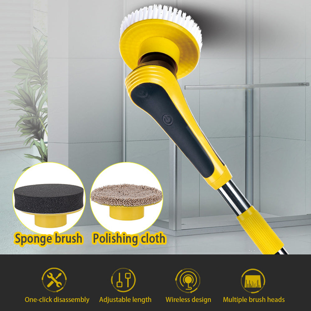 Electric Spin Scrubber – Wireless Power Cleaning Brush for Bathroom & Kitchen