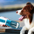 3-in-1 Portable Dog Water Bottle – Travel Feeder, Water Dispenser & Waste Bag Holder