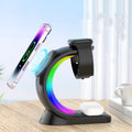 4-in-1 Wireless Charging Station – Fast Multi-Device Charger with LED Light