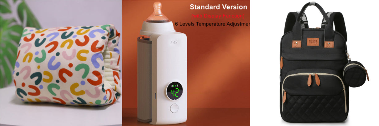 Portable Baby Bottle Warmer – USB Rechargeable Milk Heater for On-the-Go Parents