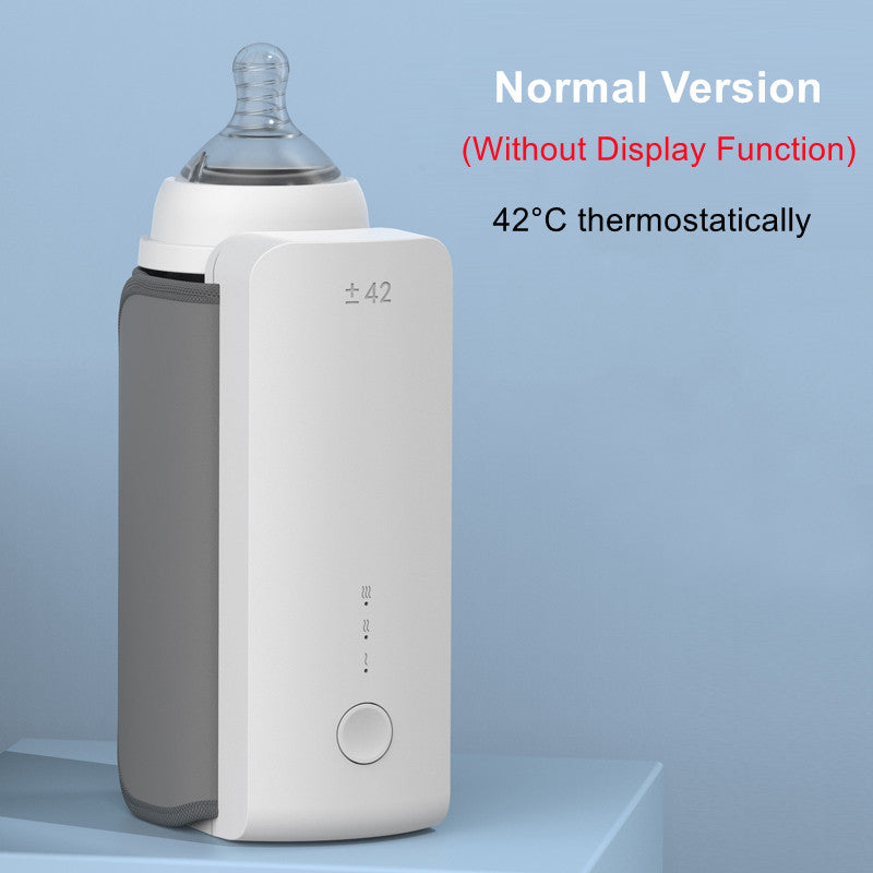 Portable Baby Bottle Warmer – USB Rechargeable Milk Heater for On-the-Go Parents