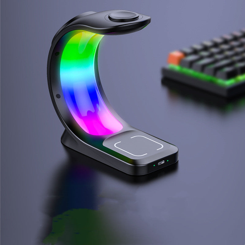 4-in-1 Wireless Charging Station – Fast Multi-Device Charger with LED Light