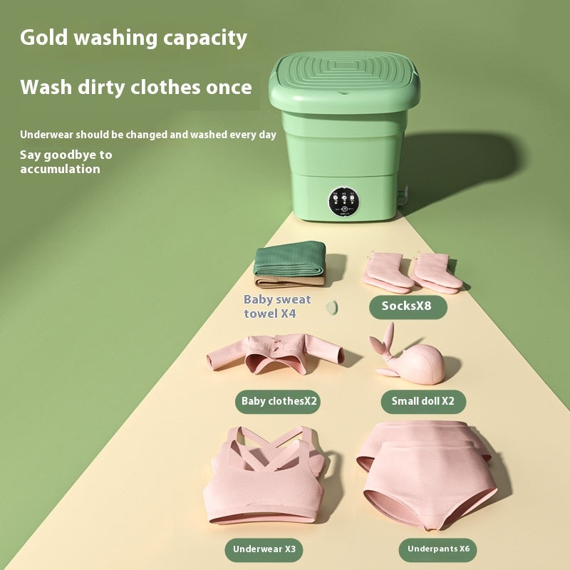 Portable Mini Washing Machine – Compact Laundry Solution for Small Spaces